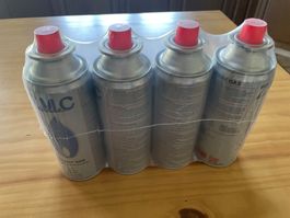 Butane Gas, Geeignet für tragbare Gasgeräte (4 Kartuschen)
