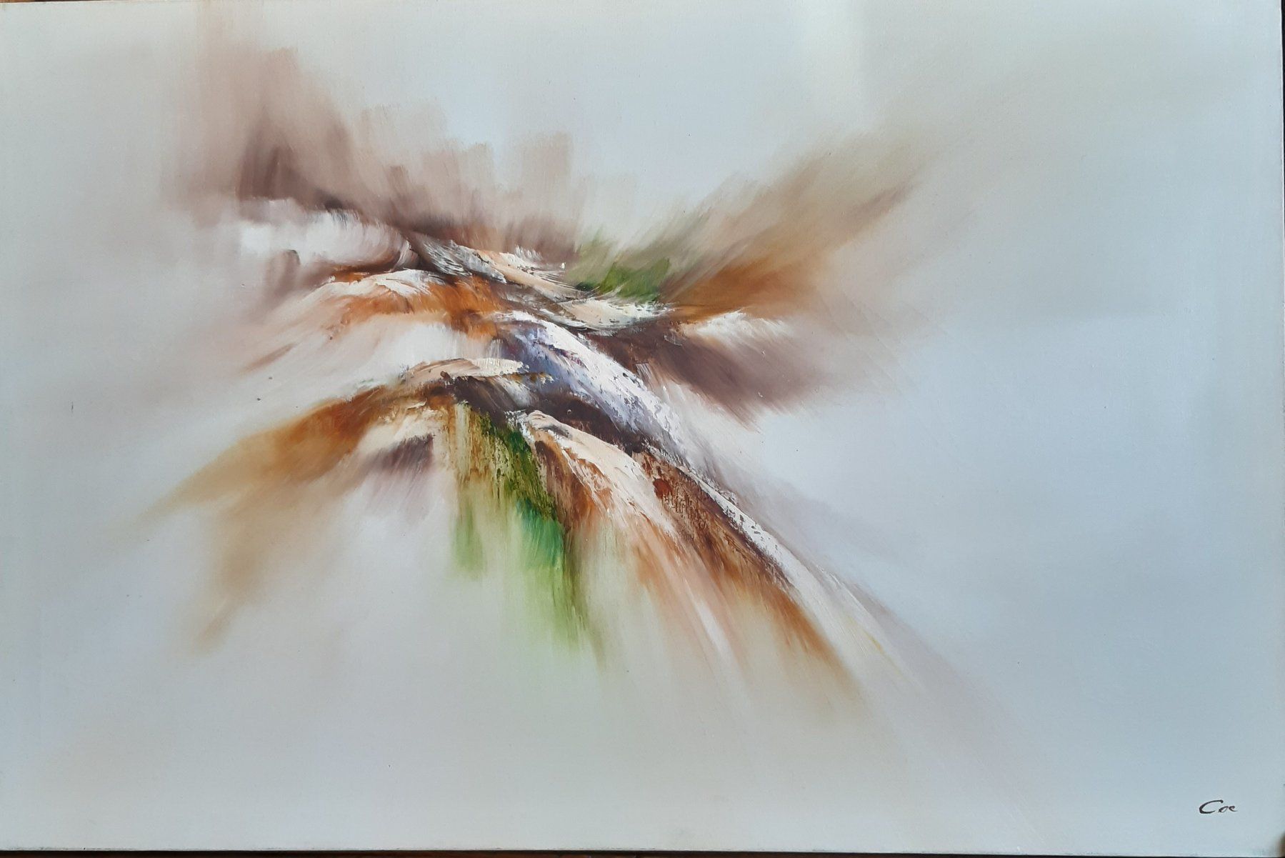 Dipinti: Wunderschönes, abstraktes Gemälde mit Acrylfarbe. – Usato da Hinwil venduto da Things_Swiss
