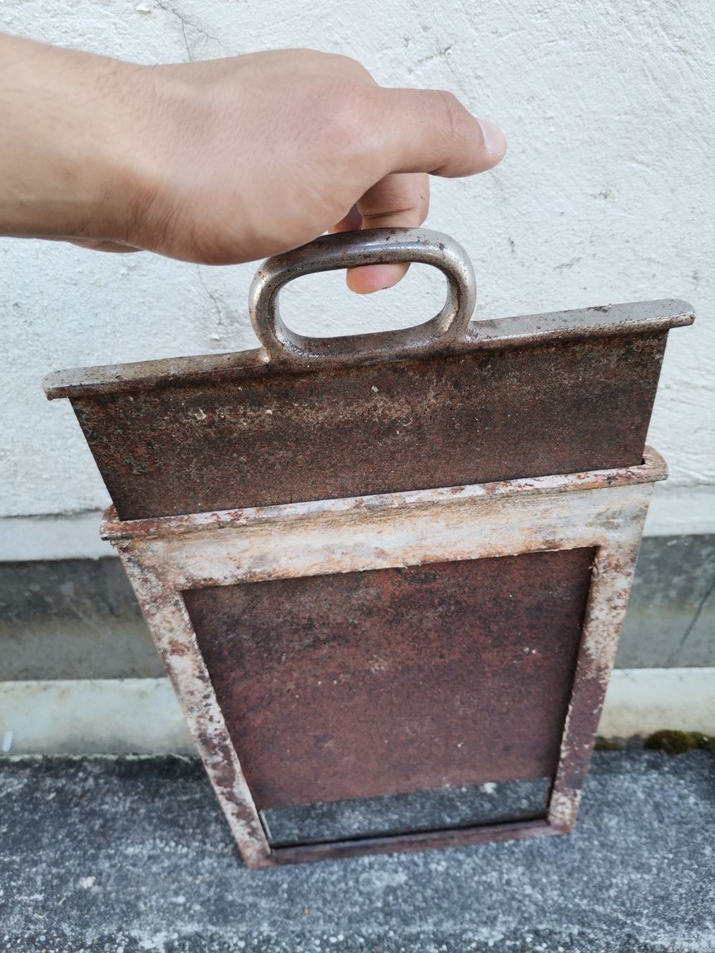 Sonstiges antikes Mobiliar: Alter Ofenluftschieber, Schieber, Metallschieber, Ofen, Herd – Gebraucht aus Wiedlisbach von materialkreislauf 3