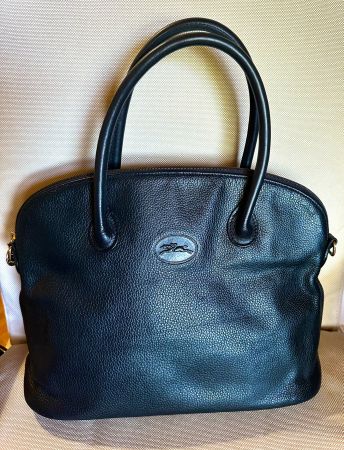 Longchamp Sac bolide bleu marine vintage