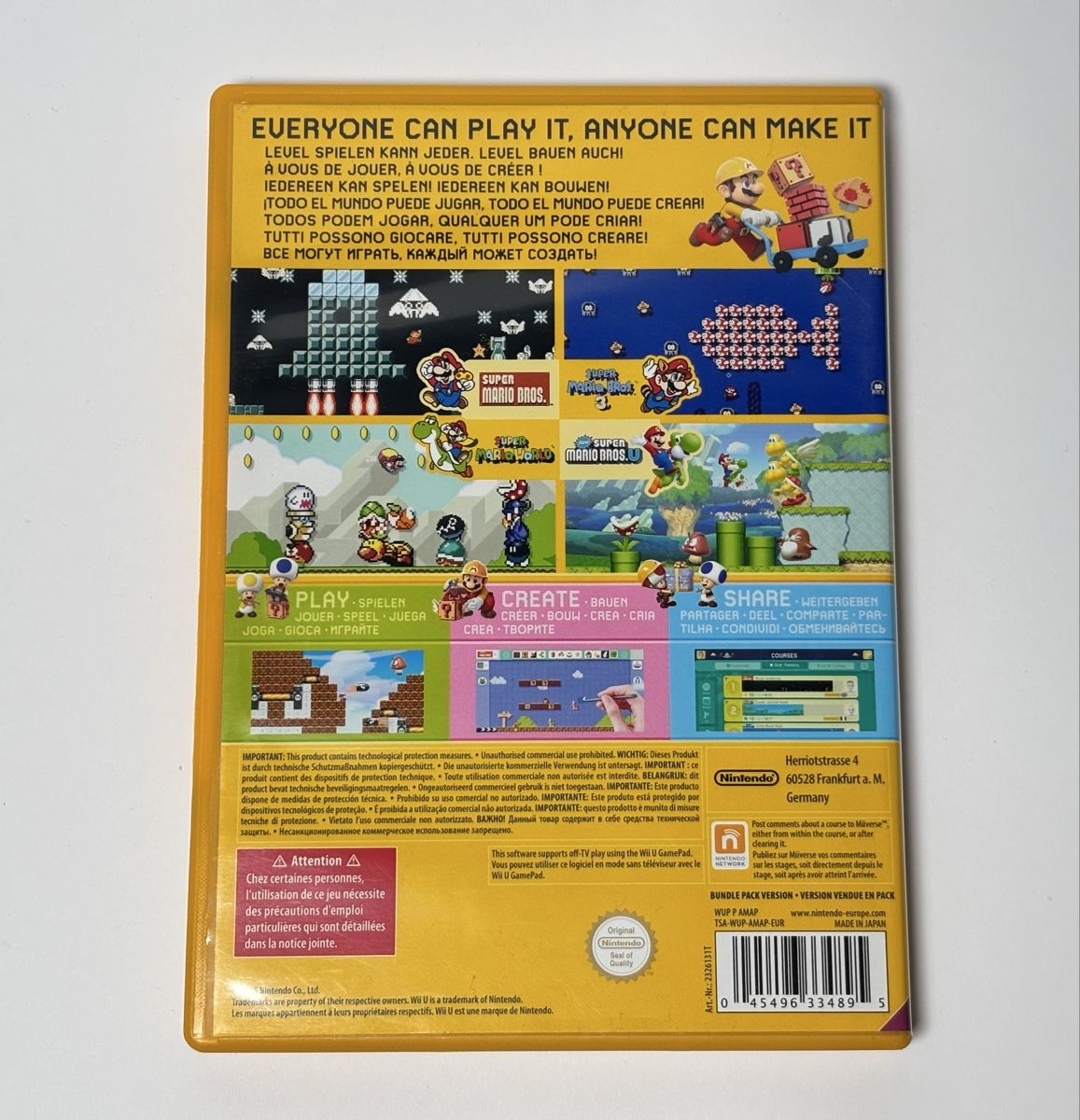 Nintendo Jeux: Super Mario Maker Wii U gioco completo ottimo stato – D'occasion à Gordola par kar_gy5g 1