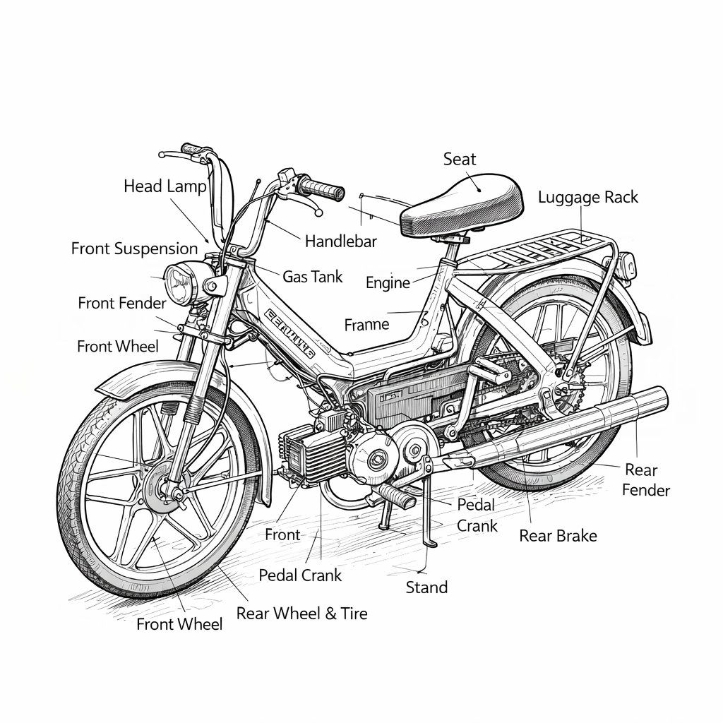 Puch Parti ricambio per ciclomotori: Puch Maxi N SchraubenSet - Inox Edelstahl  125-teilig Rahmen – Nuovo (secondo la descrizione) da Kirchleerau venduto da Toeffli_Schrauber 3