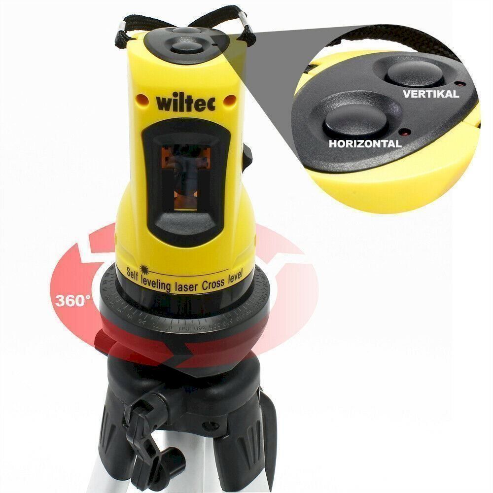 Messen: WilTec 51714 Kreuzlinienlaser Stativ – Neu und originalverpackt aus Bottighofen von zaap 2
