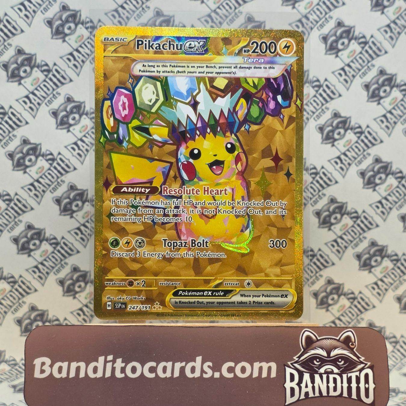 Pokémon Sammelbilder & Trading cards: Pokemon Pikachu ex SSP 247 EN – Gebraucht aus Schliern b. Köniz von Banditocards-tcg