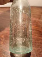 antike Glasflasche Bern vereinigte Mineralwasserfabriken