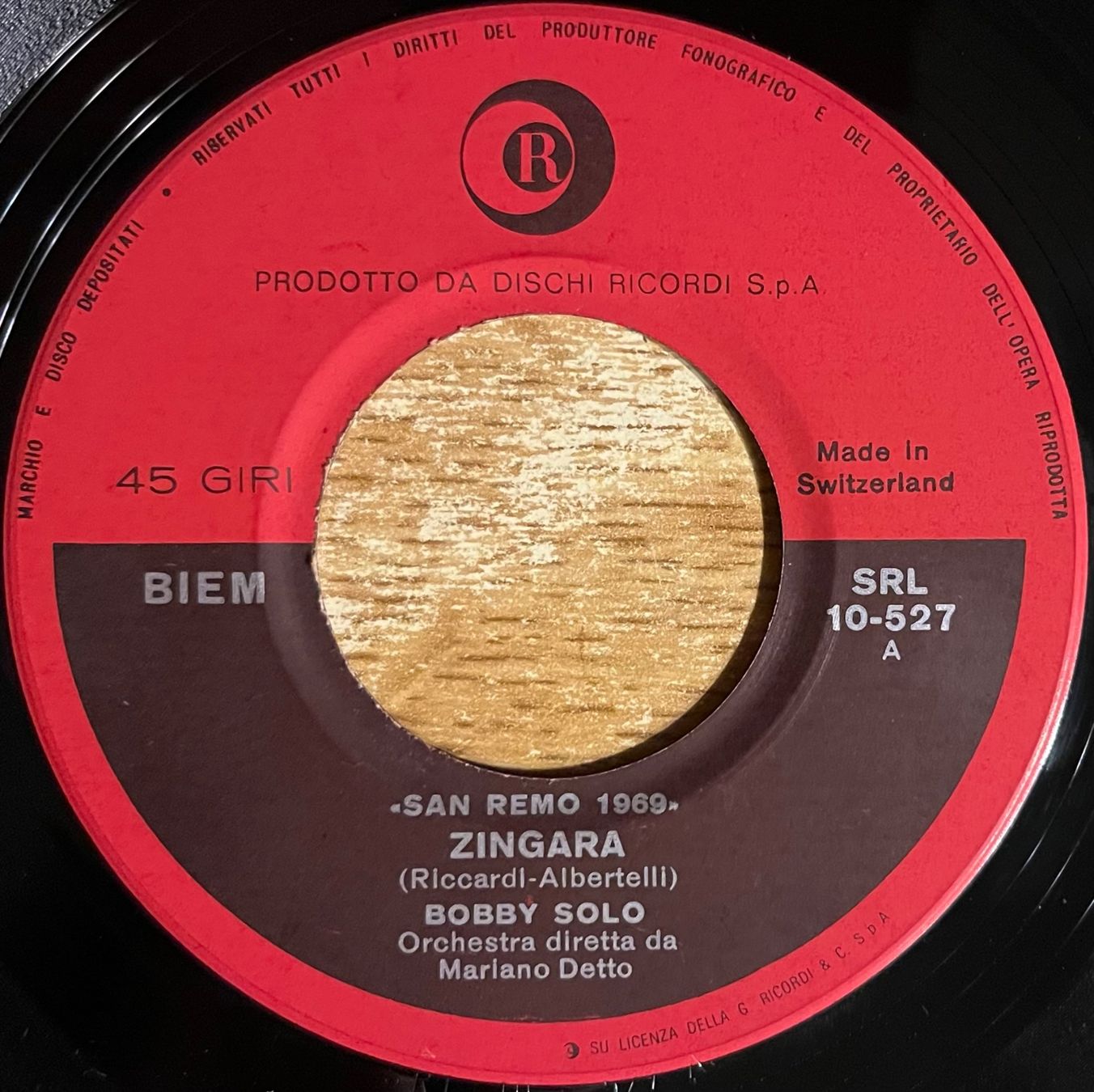 Dischi in vinile: BOBBY SOLO - ZINGARA – Usato da Bussigny venduto da vinyl-pas-cher 2
