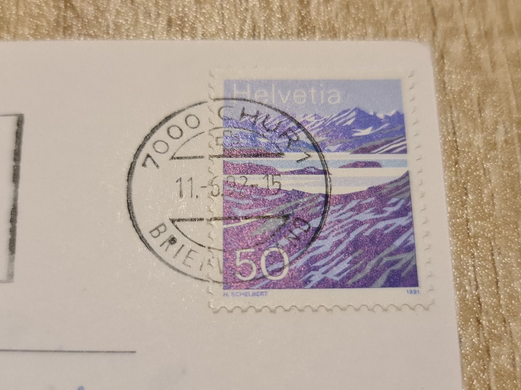 Cartoline postali: Ansichtskarte Arosa 1992 – Usato da Dintikon venduto da Vexi 1
