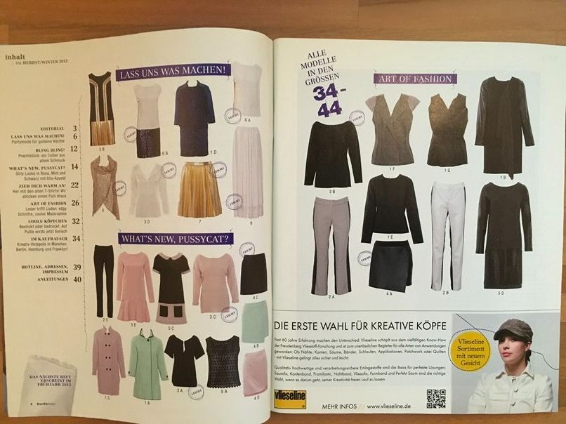 Schnittmuster: Burda easy Herbst / Winter 2012  unbenützt – Gebraucht aus Mellingen von RigaOper 4