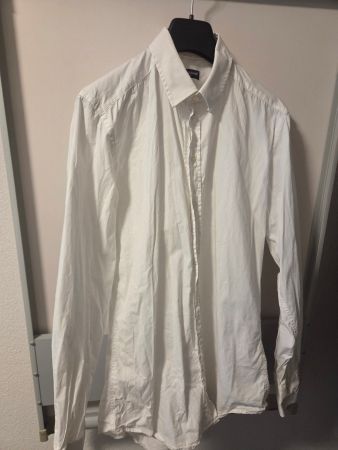 Dolce & Gabbana Gold Hemd Weiss Gr. 42