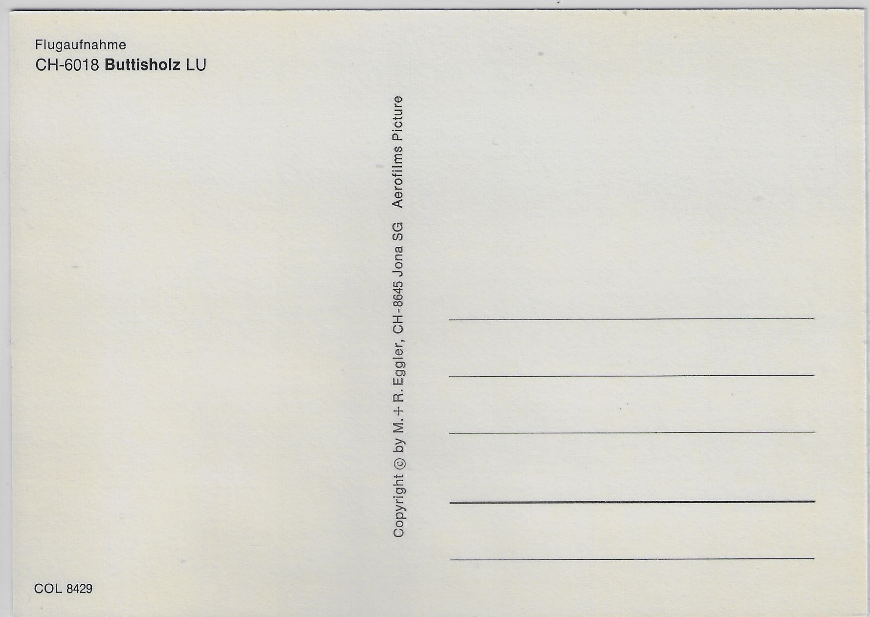 Cartoline postali: Flugaufnahme Buttisholz LU – Antico da Ettingen venduto da Kartenplanet 1