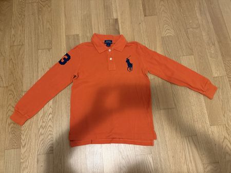 Ralph Lauren Langarm-Poloshirt in Orange