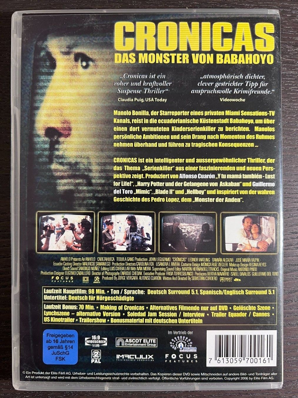 Tutti i DVDs: Cronicas – Usato da Zürich venduto da FilmFreunde 1
