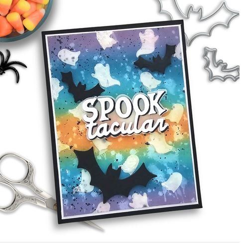 Sciablone: Scrapbook.com  Stanzschablone ** Spooktacular ** – Nuovo e nell'imballaggio originale da Rubigen venduto da rofi100