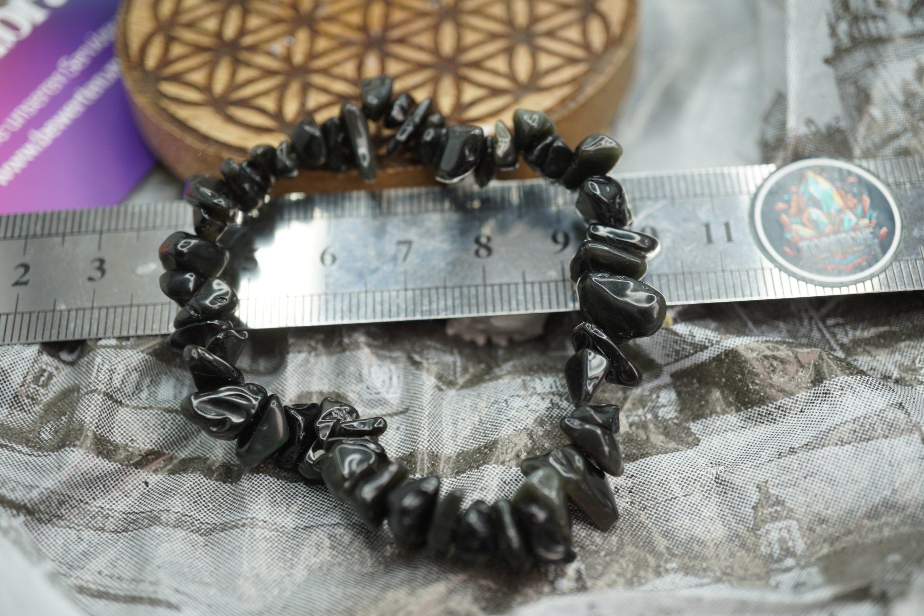 Minerali & Pietre curative: Gold Obsidian   Splitter elastisches Armband  Ab 1.- – Nuovo e nell'imballaggio originale da Eschenbach SG venduto da topstone 1