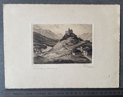 Schloss Tarasp mit Fontana im Engadin