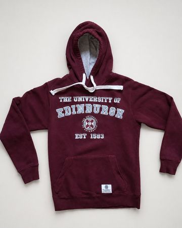 Hoidie University Edimbourg bordeaux, taille M TBE-