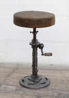 Barhocker CLINT Leder braun vintagelook