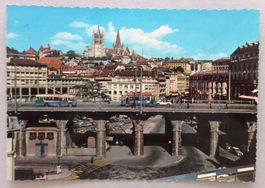Lausanne - Le Grand Pont et la Cathédrale