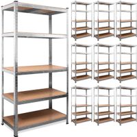 Schwerlastregal 10er-Set 180x90x40cm