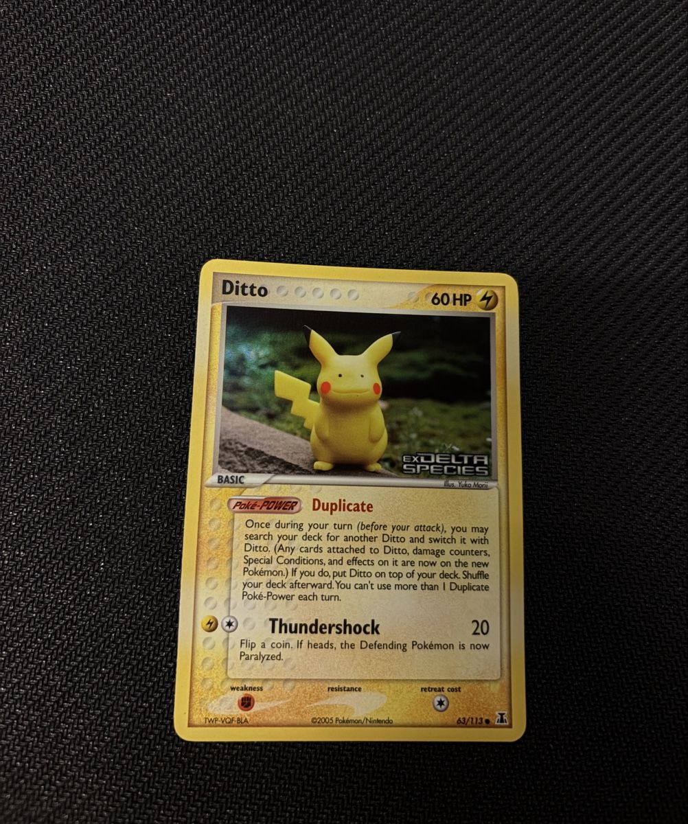 Ditto #63 Pikachu EX Delta Species Stamped MINT! AB 1.- CHF! (Neu ...