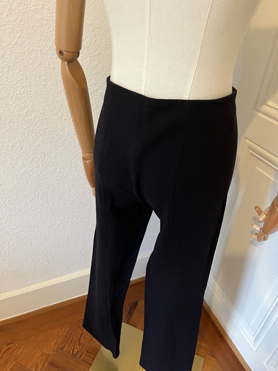 Pantaloni: Courrèges Paris Trousers, size 38, black wool, Fall style – Usato da Mies venduto da Nib2011 4
