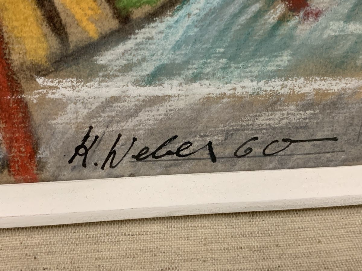 Dipinti: K. WEBER 1960  – Usato da Wolfhalden venduto da SecondAntique 3