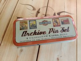 Harley-Davidson Anstecknadel / Pin Set, 4 Stück, Rarität!