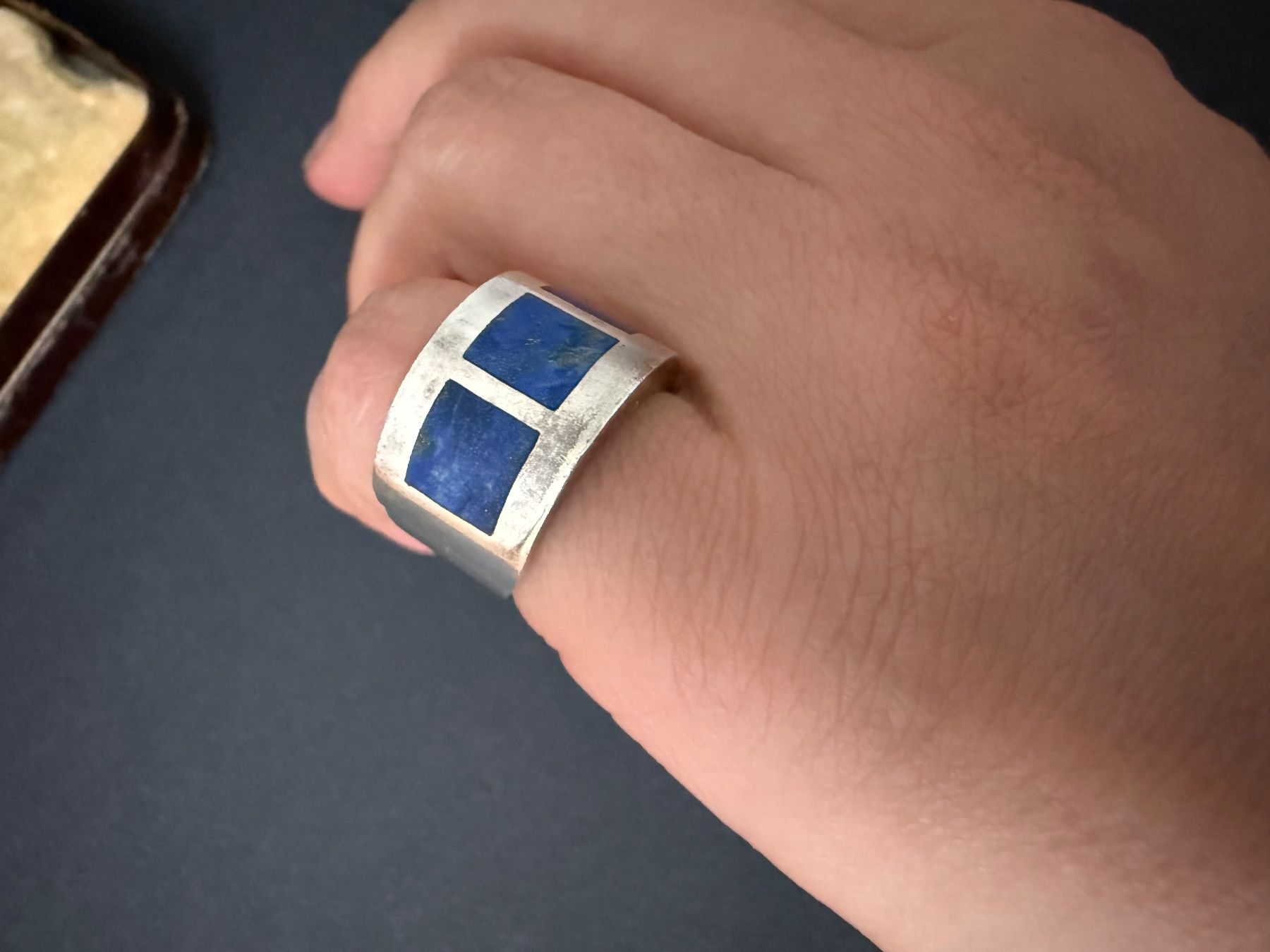 Anelli: Silber Ring mit Lapislazuli 925 – Usato da Spiegel b. Bern venduto da Rogger72 3
