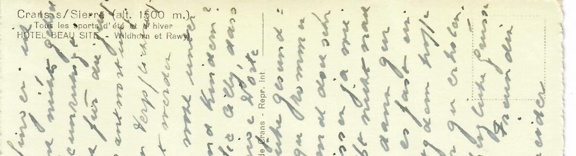 Cartoline postali: Crans s. Sierre Hotel Beau Site – Usato da Hochdorf venduto da Ziegel-16 1