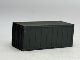 EB- 20 Ft. Container neutral olivgrün lackiert Miltär