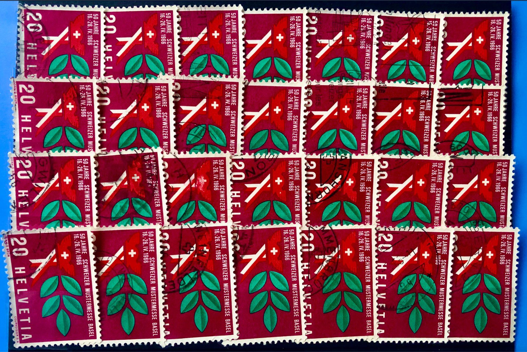 Tutti i francobolli: Nr.440   50 Jahre Mustermesse  mit Stempel     – Usato da Aarau venduto da Billa007