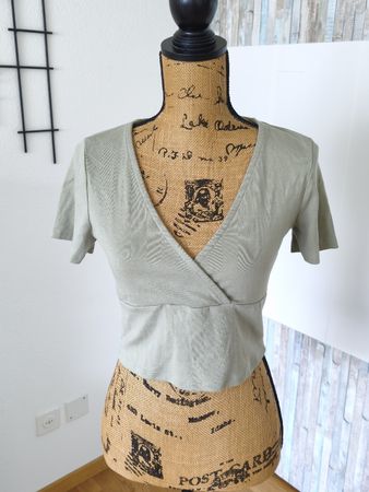 Khaki Tally Weijl Wickel Crop Top, Gr. L, Sommer Trend!