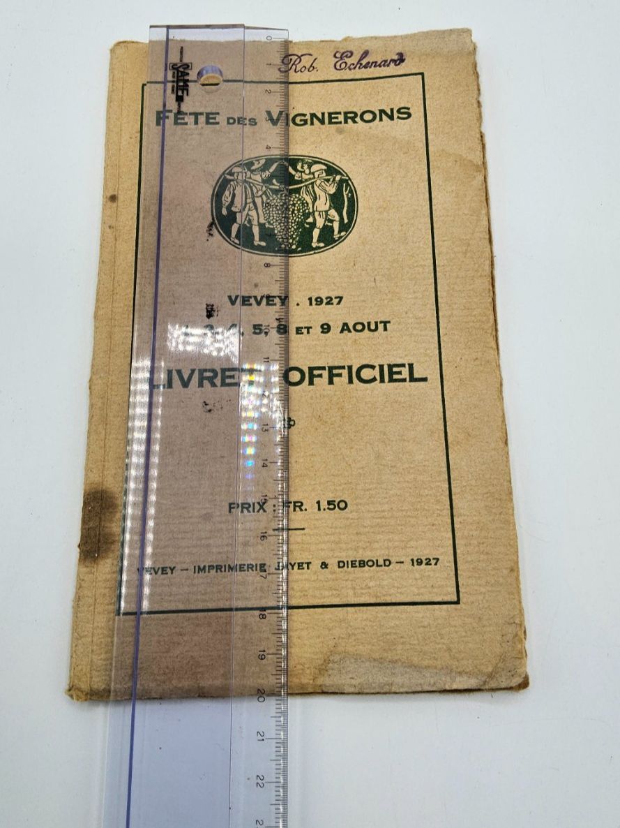 Libri: Fête des Vignerons Vevey 1927 – Usato da Bière venduto da vanessatrolliet 5