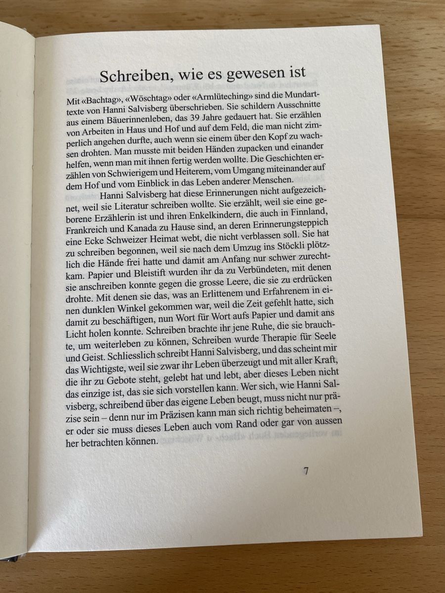 Bücher: Bach- u Wöschtag - Hanni Salvisberg – Gebraucht aus Schwarzenburg von Michellu 6
