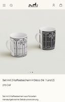 Hermès H Déco Set – 2 Luxus Kaffeebecher – Neu & Originalver