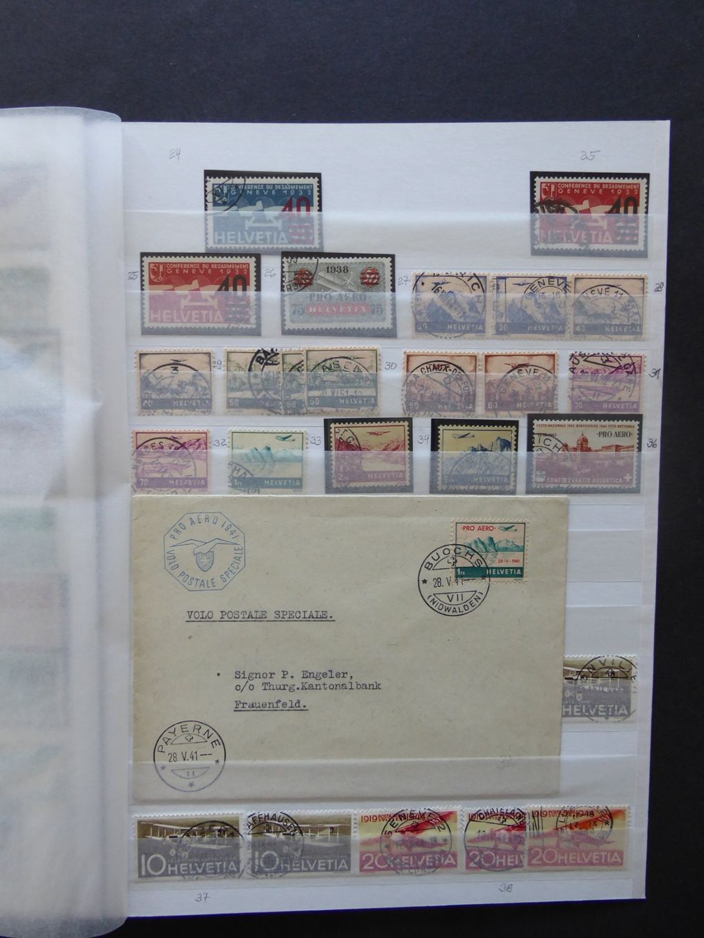 Tutti i francobolli: Flugpostsammlung ab 1919, hoher KATALOG – Usato da Horw venduto da pilatusmail 2