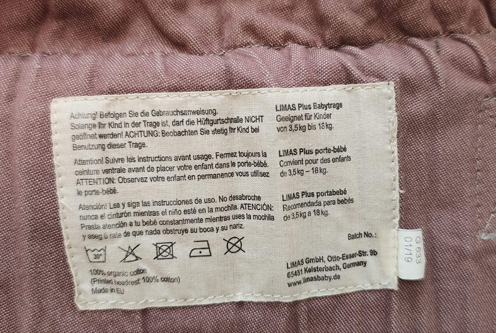 Limas Marsupi portabebè: LIMAS Plus Babytrage – Usato da Roggwil BE venduto da ga_reb 3