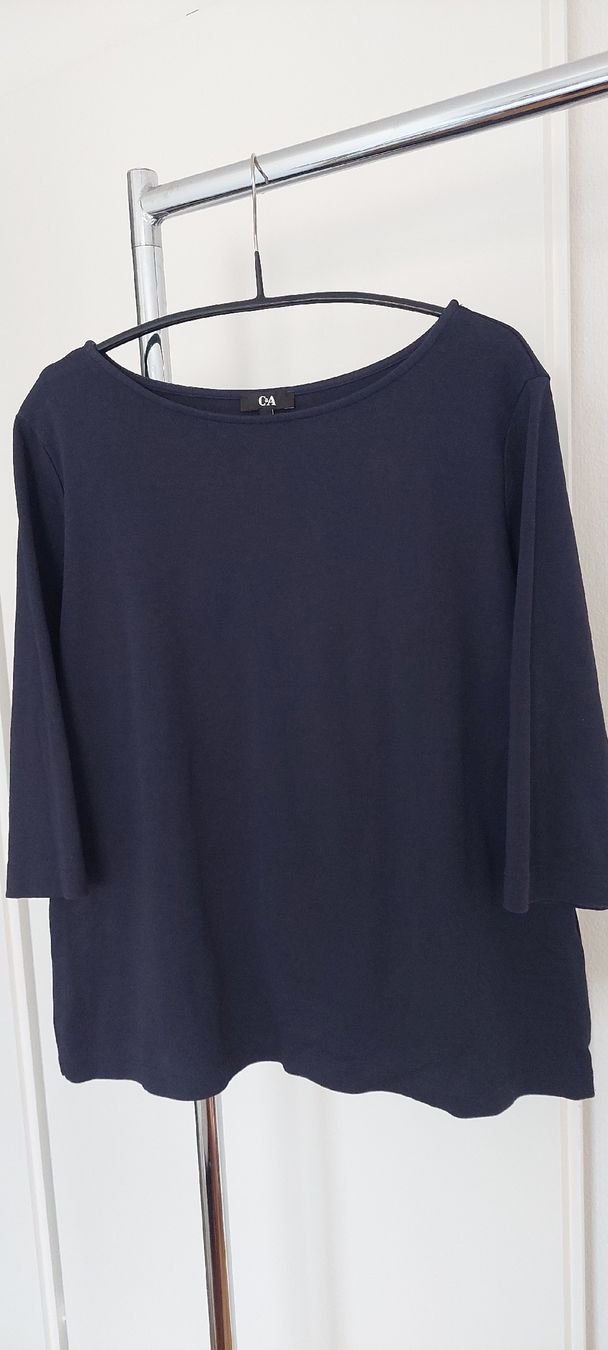 C&A T-shirt: C&A Oberteil dunkelblau Grösse L 3/4 Arm  – Nuovo e nell'imballaggio originale da Kreuzlingen venduto da peugeotj9