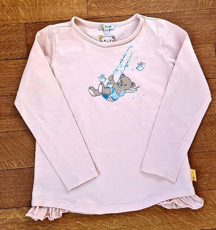 niedliches Steiff-Baumwoll Shirt, zartrosa, Gr. 116