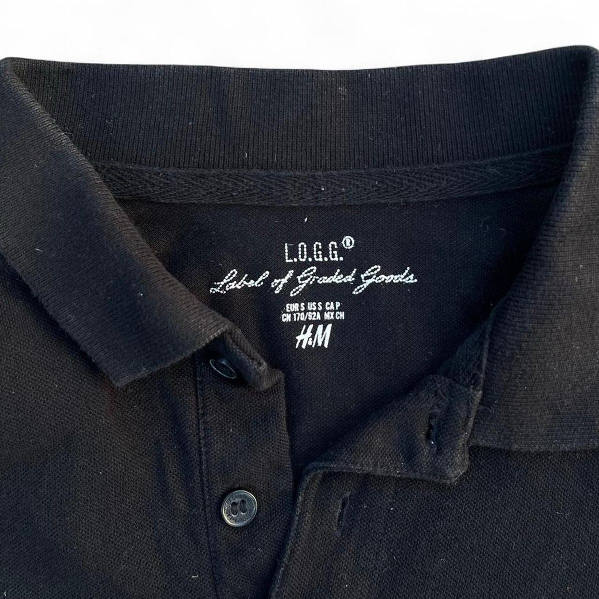 H&M Magliette Polo: H&M Basic Polo Tshirt Black Men – Usato da Riehen venduto da art_c76v 2