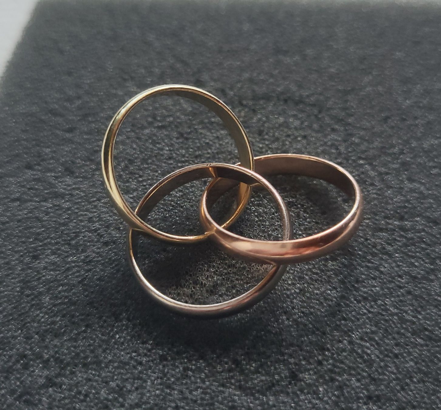 Anelli: Gold 585 Tricolour Ring – Usato da Wald ZH venduto da Dasilver 1