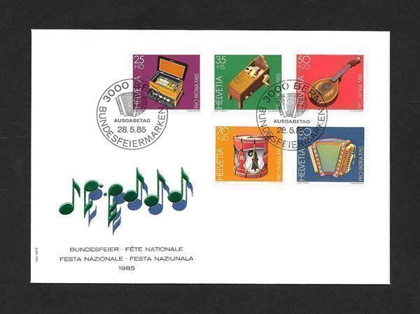 Tutti i francobolli: FDC Pro Patria Serie 1985; B206-B210 – Nuovo (secondo la descrizione) da Olten venduto da clotaldi