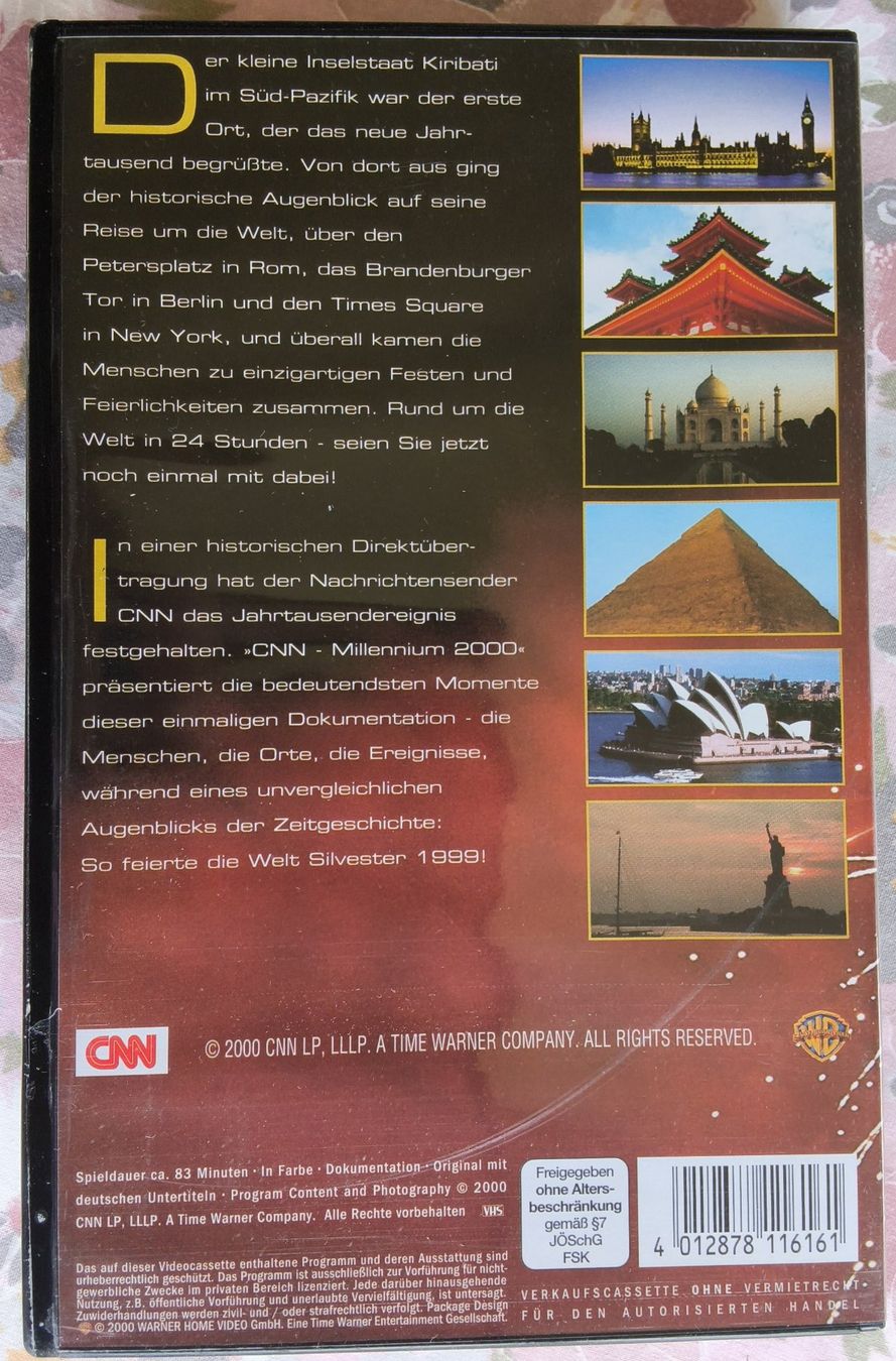 Tutti i VHS: VHS Millenium 2000 "so feierte die Welt Silvester1999" – Usato da Hallau venduto da histoiremerveilleuse 1