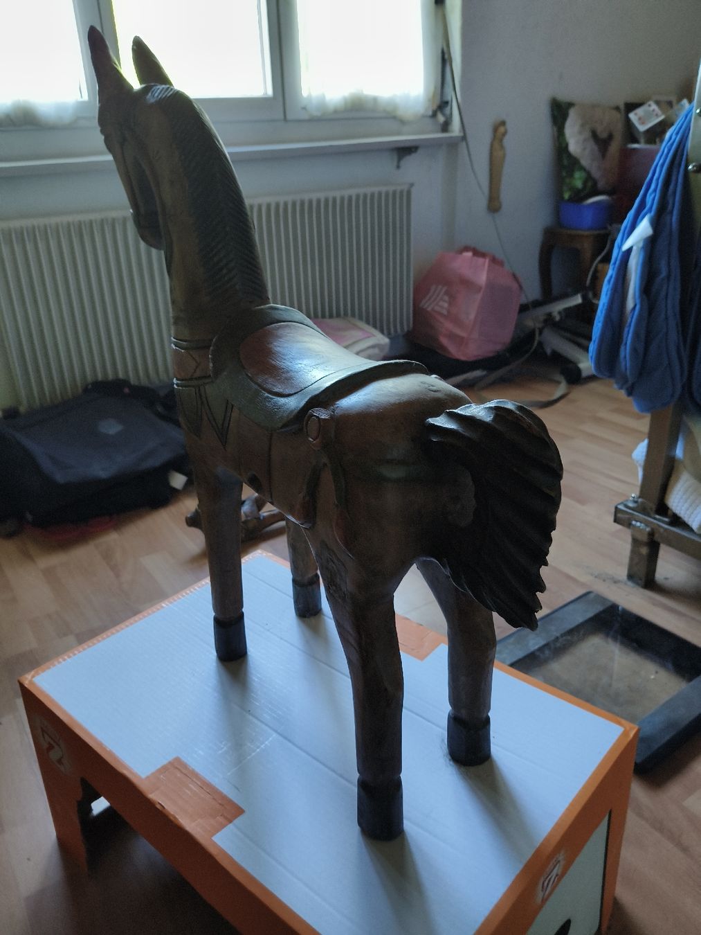 Figuren: Rustikales Holzpferd, Deko-Pferd, Vintage Look, Handarbeit – Gebraucht aus Rüfenacht BE von di.kernen 3