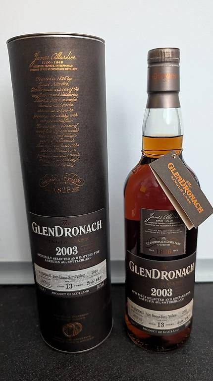 Glendronach Bevande alcoliche: Whisky Glendronach 13y 2003 – Nuovo e nell'imballaggio originale da Zürich venduto da Gomilozyt