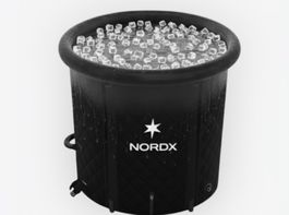 Nordx Eisbad Faltbar Schwarz Neuwertig