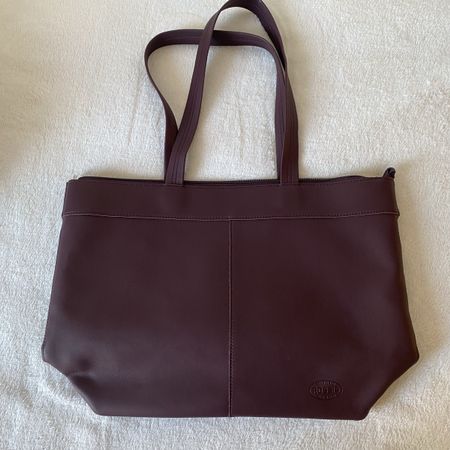 Rossis Vegan Leder Burgundy Shopper