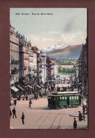 GENEVE - Rue du Mont-Blanc - Tram - 1912