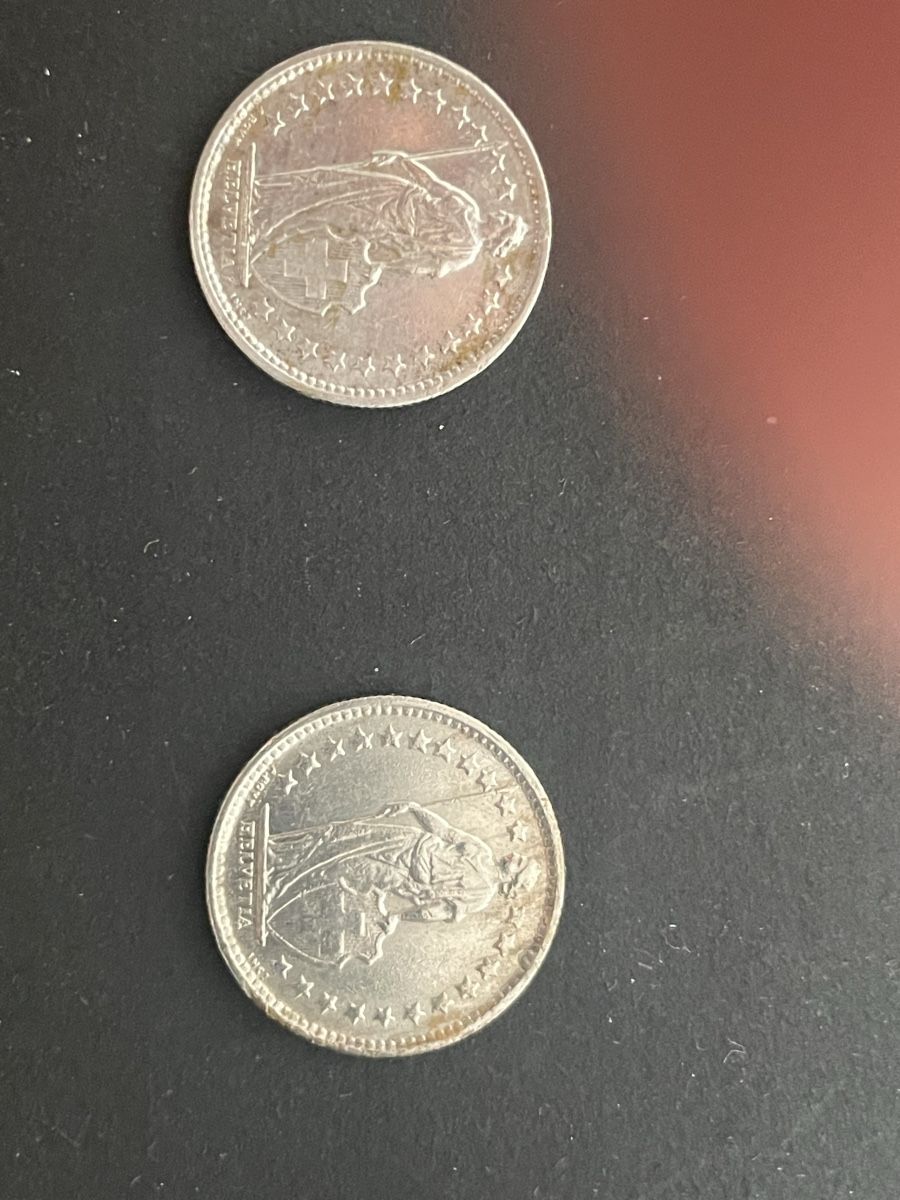 Tutti le monete: -.50 Silber CH Jahr 1960+1961 – Usato da Meierskappel venduto da Hala03 2