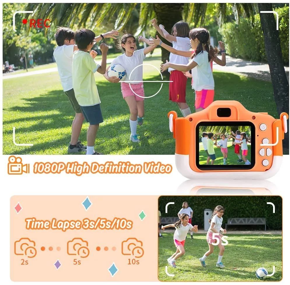 Fotocamera: Kinder-Digital kamera mit USB-Ladegerät integrierte 1080P – Nuovo e nell'imballaggio originale da Genève venduto da Top-Trend 3